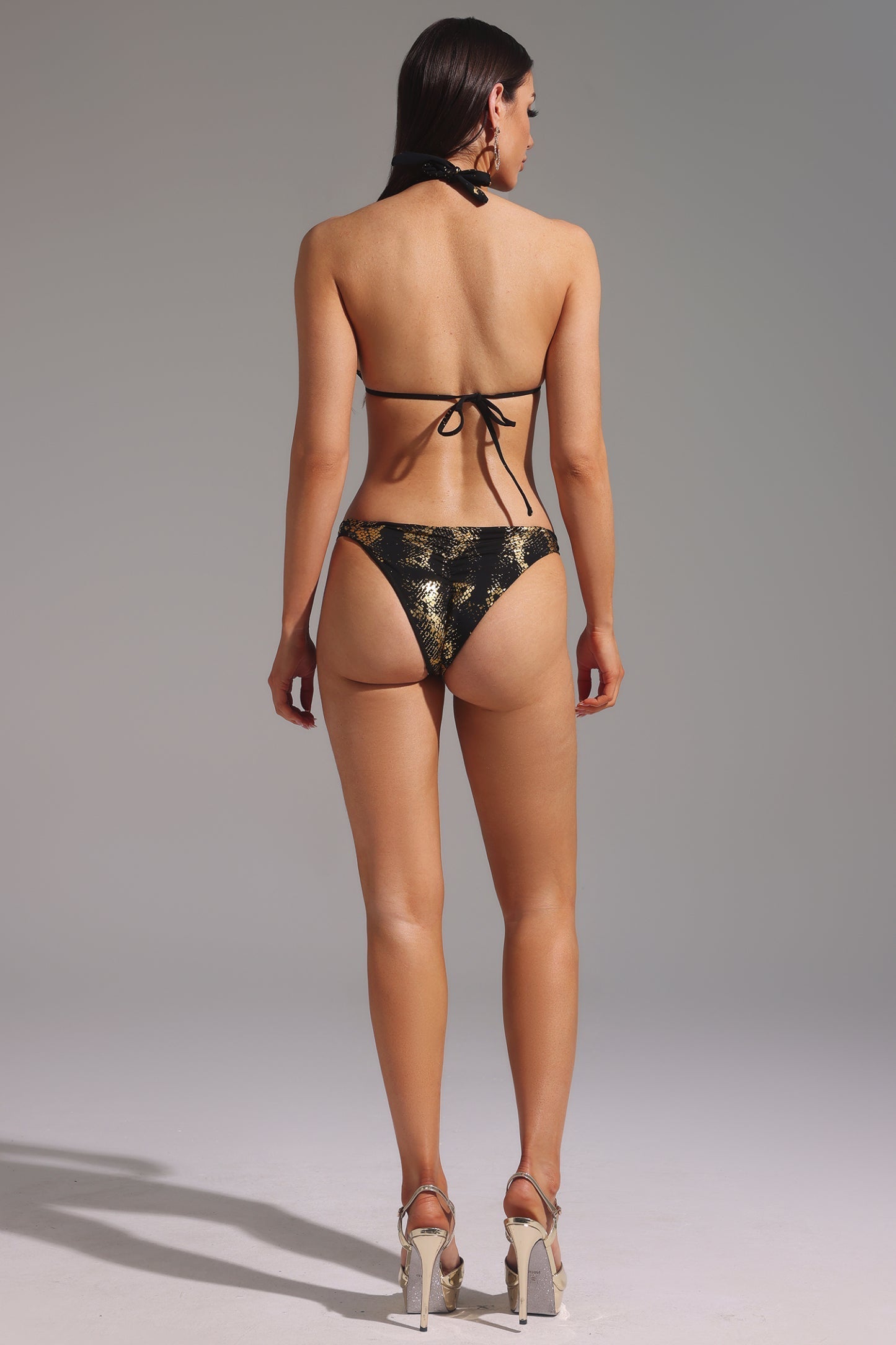 Fesila Ense Bağlamalı Mini Bikini İkili Set