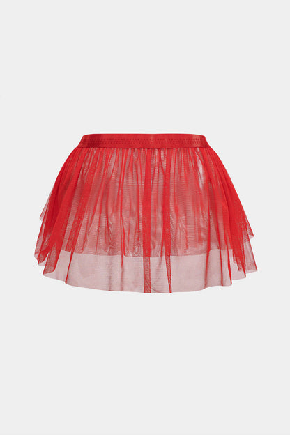 Dantel Cutout  Sırtı Açık İç Giyim Jartiyer Seti