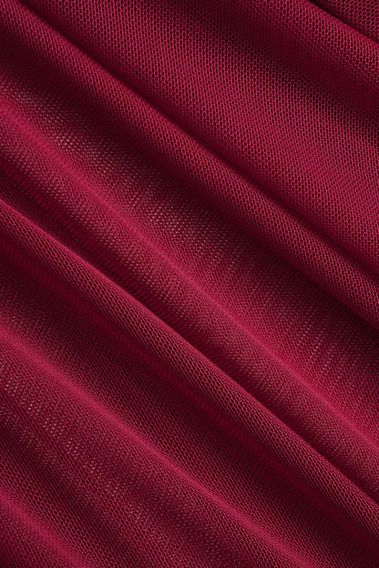 Dantel Şeffaf Bustiyer Slip Gece Elbisesi ve Külot Seti