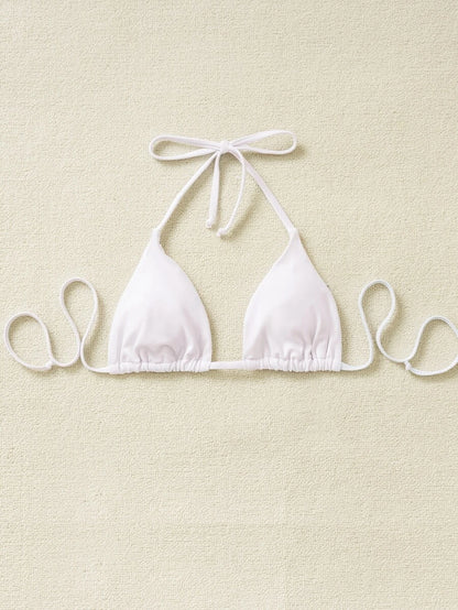 Swim Basics Seksi Düz Renk Askılı Bikini Üstü