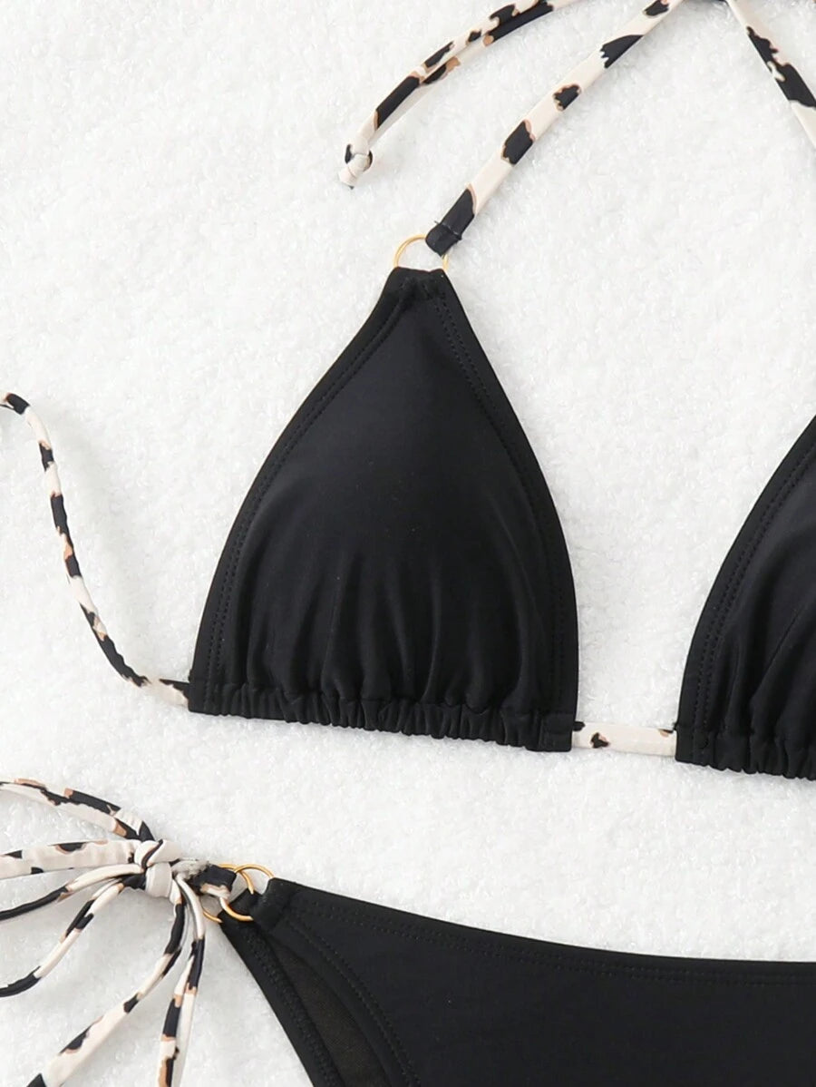 Pera Bağcık Detay Plaj Yaz Bikini Takımı