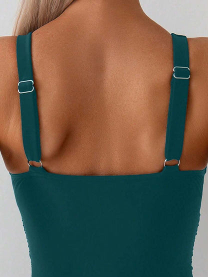 Classic Wrap Swimsuit – Drapeli Tek Parça Mayo