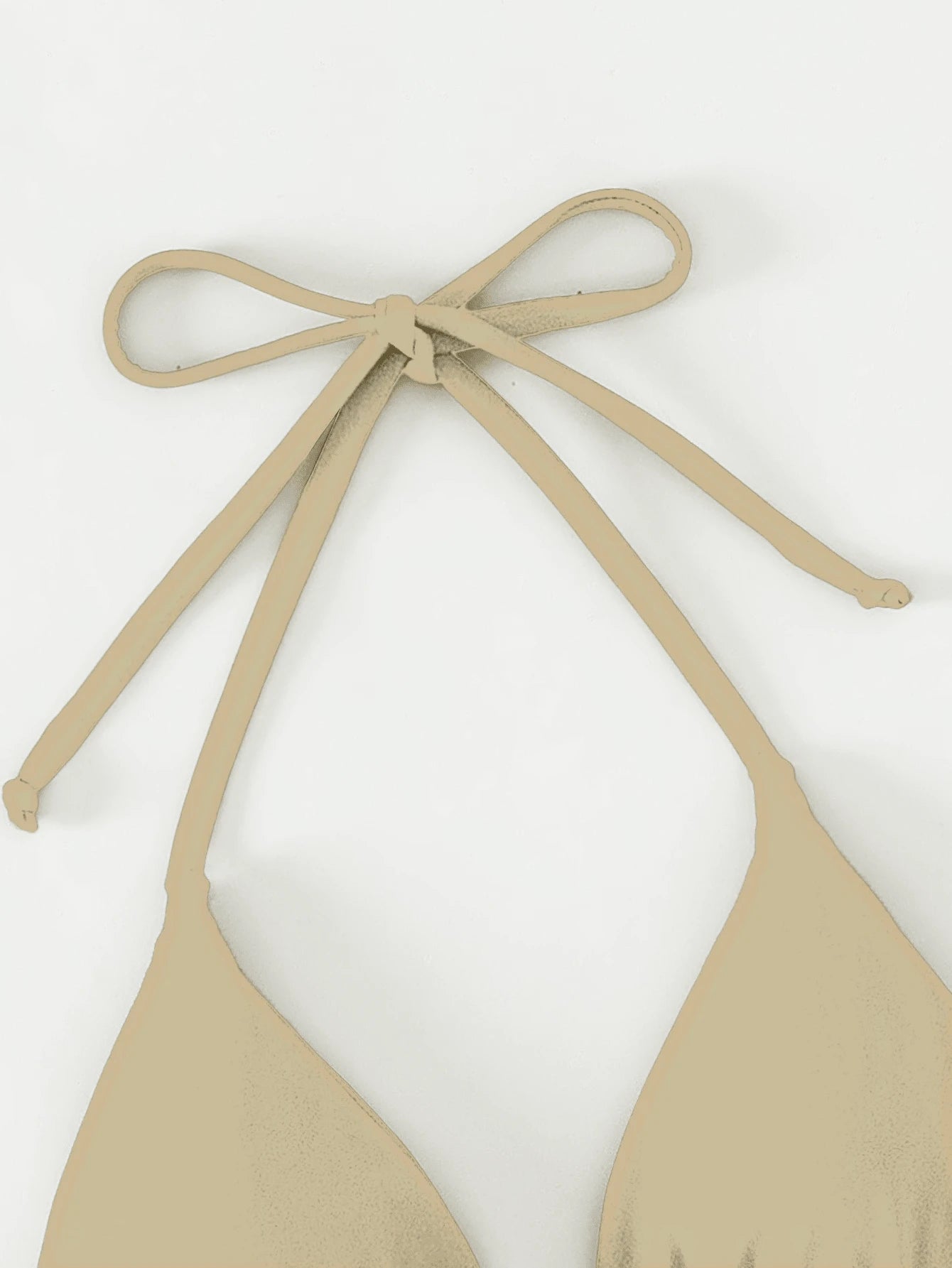 Swim Basics Seksi Düz Renk Askılı Bikini Üstü