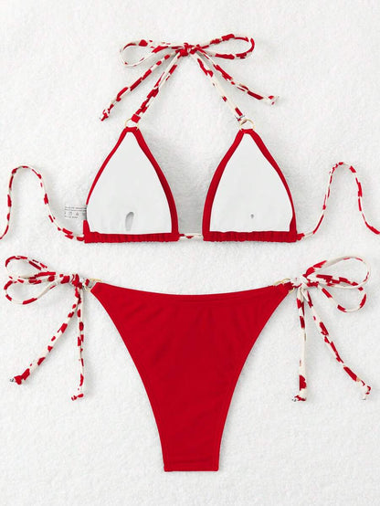 Pera Bağcık Detay Plaj Yaz Bikini Takımı