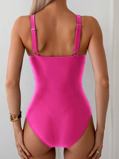 Classic Wrap Swimsuit – Drapeli Tek Parça Mayo