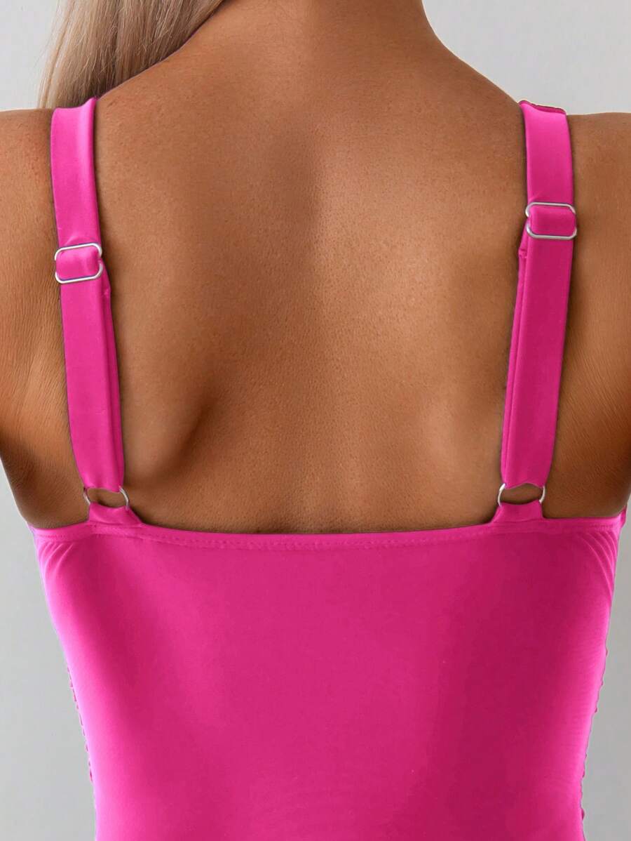 Classic Wrap Swimsuit – Drapeli Tek Parça Mayo