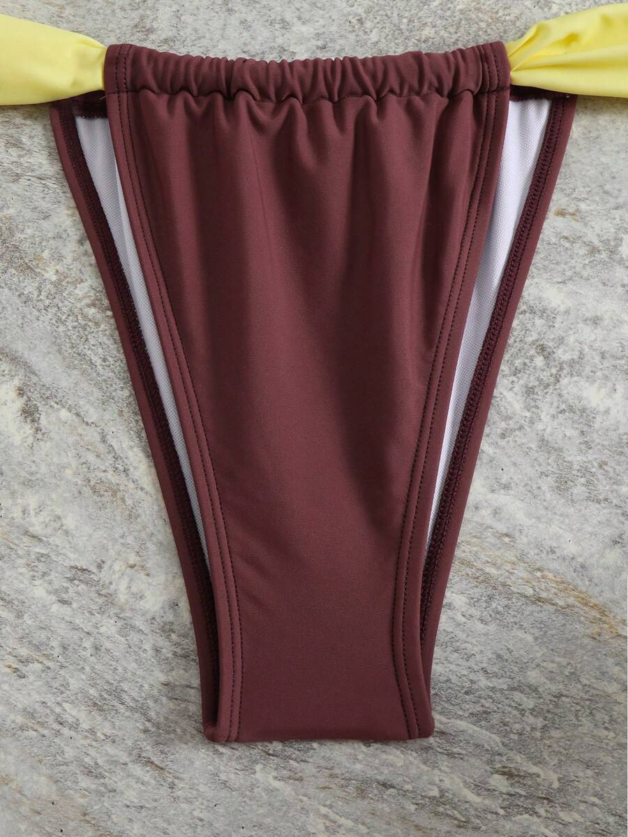 Retro Touch Renkli Üçgen Bikini Takımı