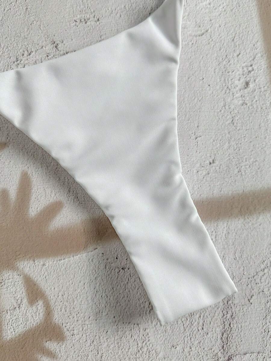 Swim Vcay  Askılı Bikini Seti Seksi Tanga Mayo