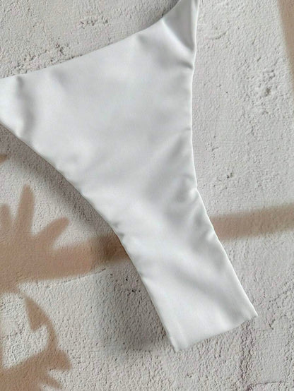 Swim Vcay  Askılı Bikini Seti Seksi Tanga Mayo