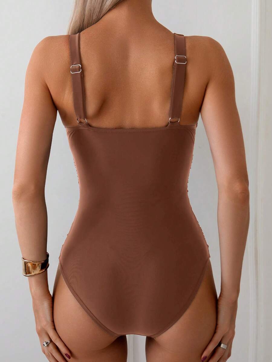 Classic Wrap Swimsuit – Drapeli Tek Parça Mayo