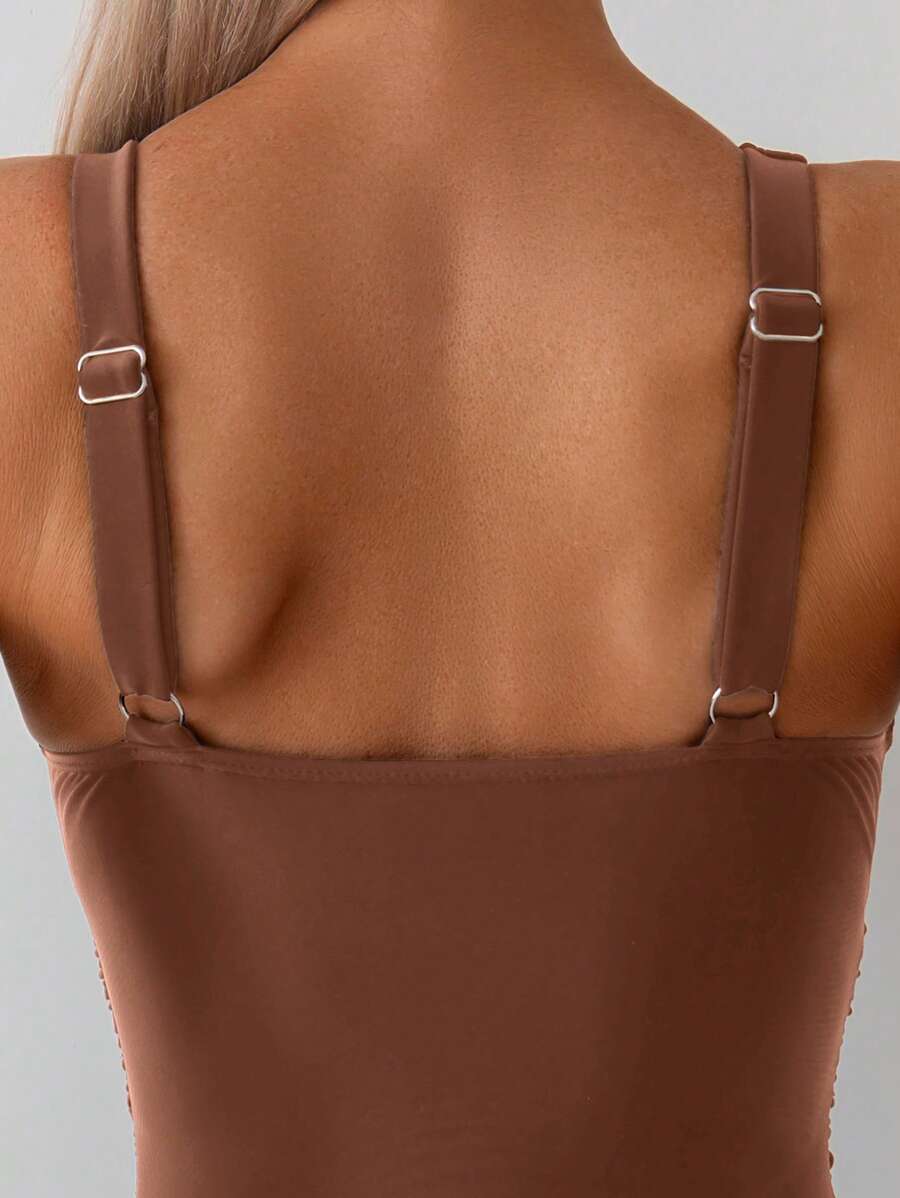 Classic Wrap Swimsuit – Drapeli Tek Parça Mayo