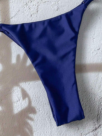 Swim Vcay  Askılı Bikini Seti Seksi Tanga Mayo