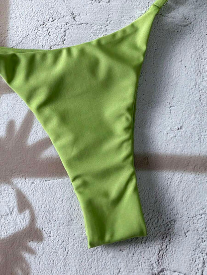 Swim Vcay  Askılı Bikini Seti Seksi Tanga Mayo