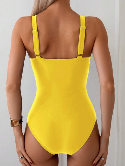 Classic Wrap Swimsuit – Drapeli Tek Parça Mayo