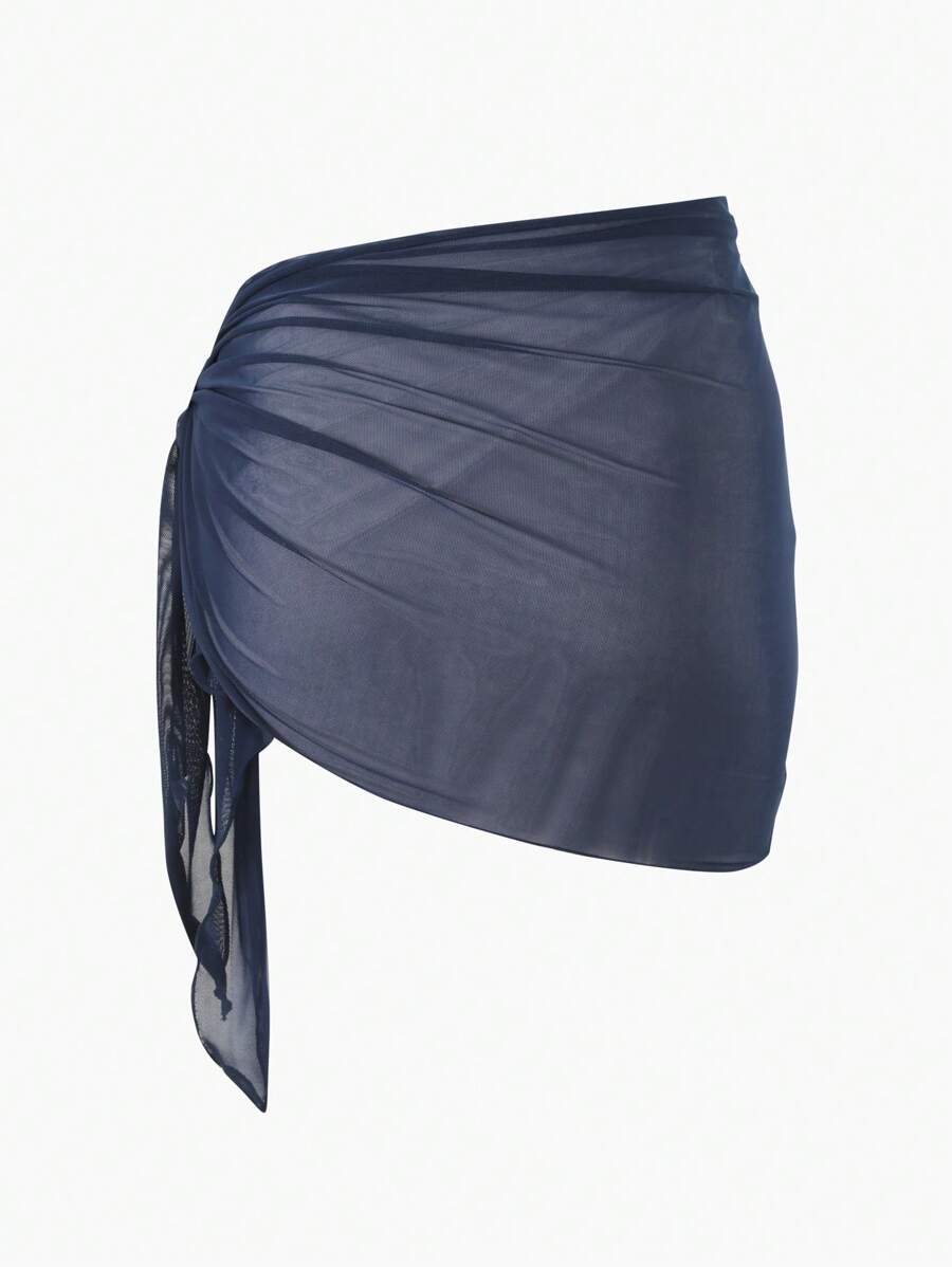 Coastal Sheer Sarong Etek – Bağlamalı Plaj Cover-Up