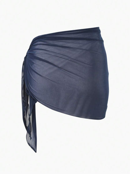 Coastal Sheer Sarong Etek – Bağlamalı Plaj Cover-Up