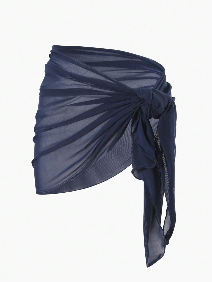 Coastal Sheer Sarong Etek – Bağlamalı Plaj Cover-Up