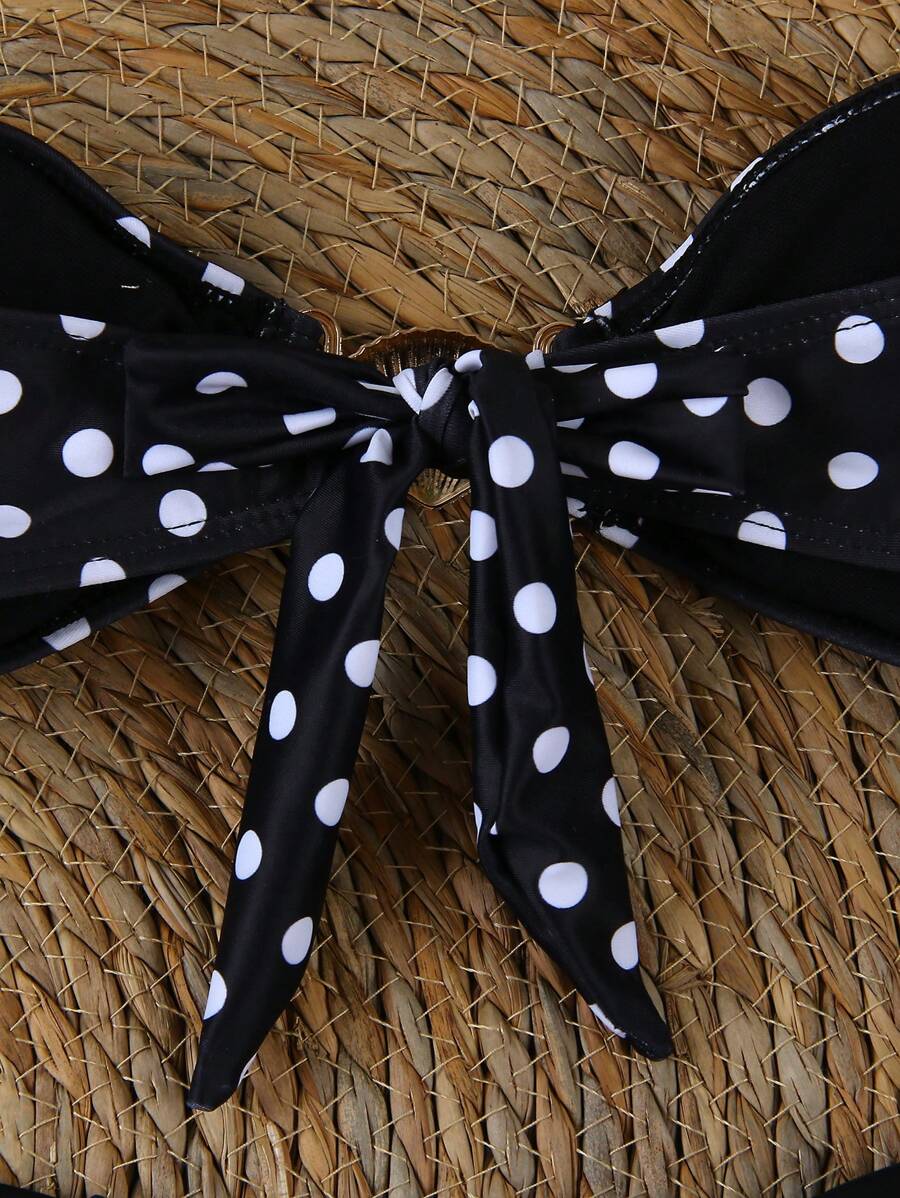 Polka Dot Sheer Maxi Pareo – Yırtmaçlı Plaj Cover-Up Etek