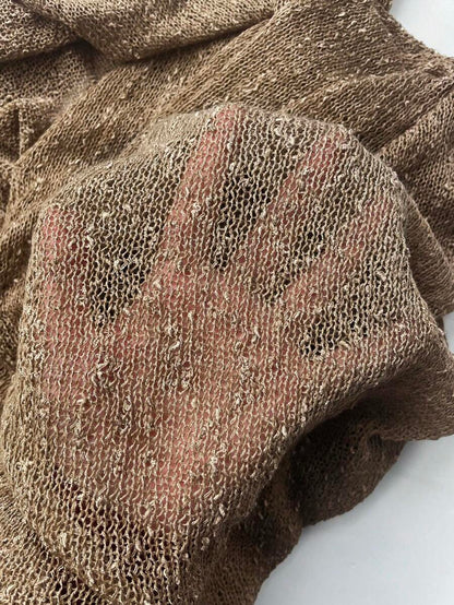 Transparan Zarif Uzun Kollu Beachwear Plaj Elbisesi