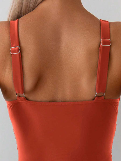 Classic Wrap Swimsuit – Drapeli Tek Parça Mayo