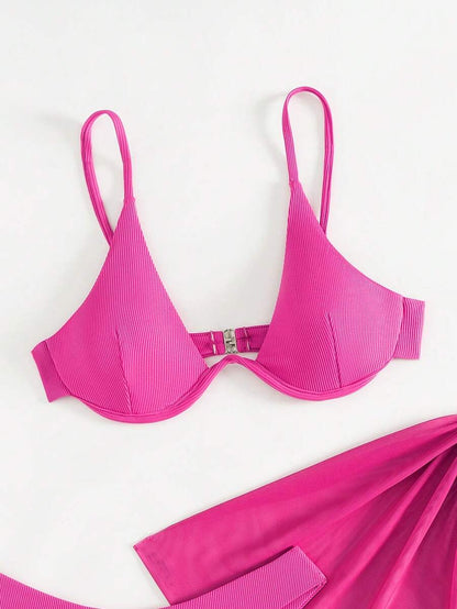 Swim Basics 3 Parça Set Düz Renk