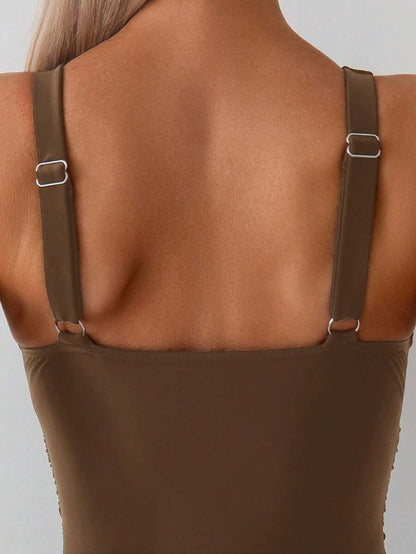 Classic Wrap Swimsuit – Drapeli Tek Parça Mayo