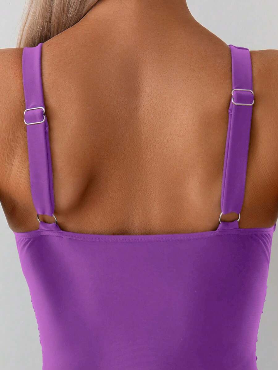 Classic Wrap Swimsuit – Drapeli Tek Parça Mayo