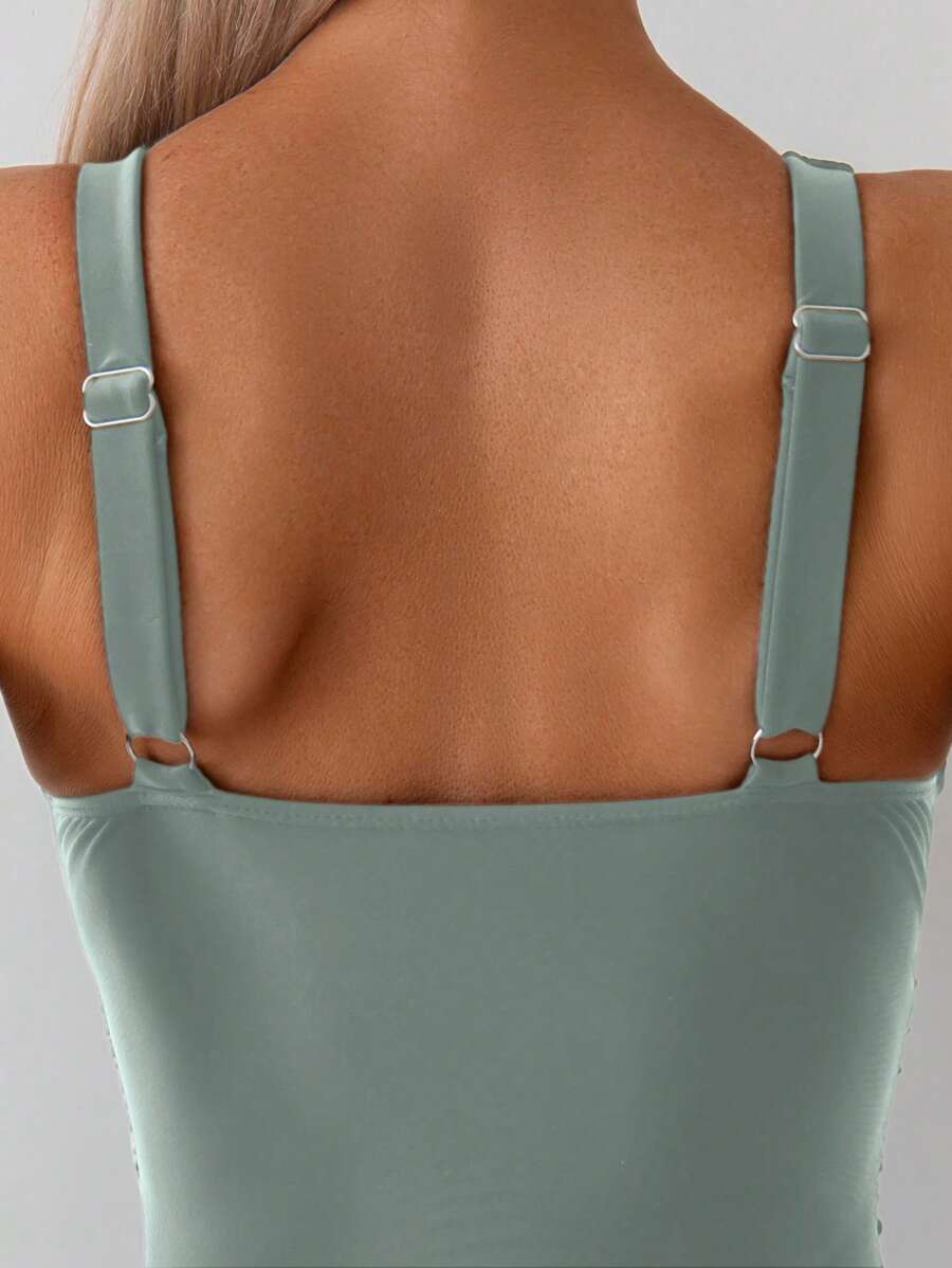 Classic Wrap Swimsuit – Drapeli Tek Parça Mayo