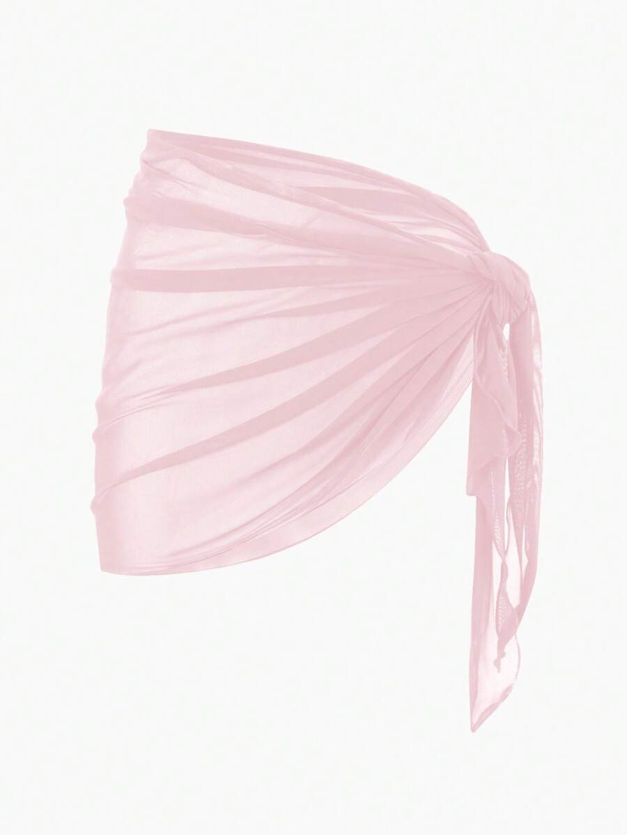 Coastal Sheer Sarong Etek – Bağlamalı Plaj Cover-Up