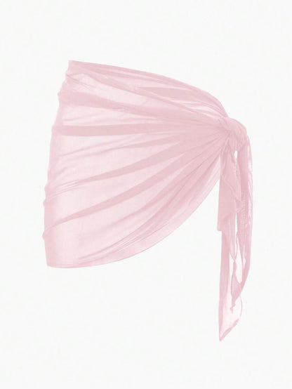 Coastal Sheer Sarong Etek – Bağlamalı Plaj Cover-Up