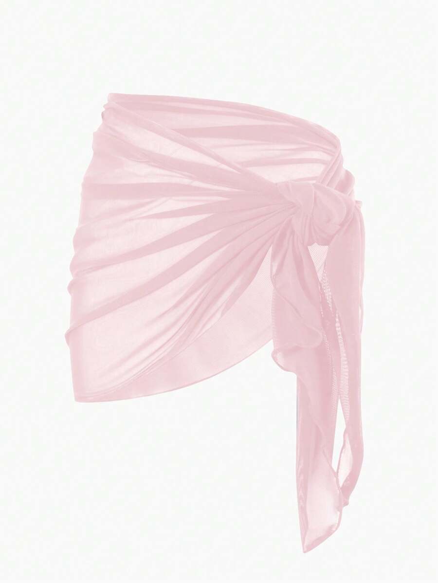 Coastal Sheer Sarong Etek – Bağlamalı Plaj Cover-Up