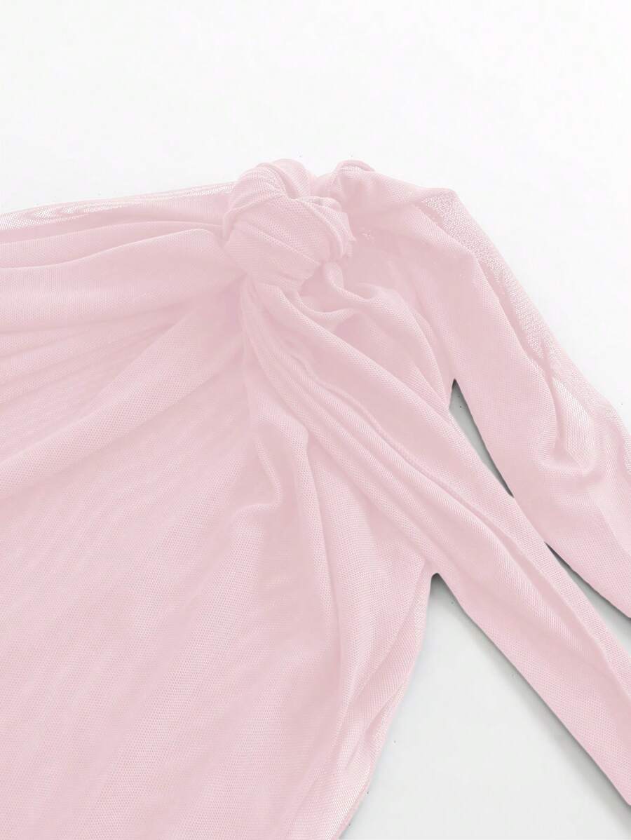 Coastal Sheer Sarong Etek – Bağlamalı Plaj Cover-Up