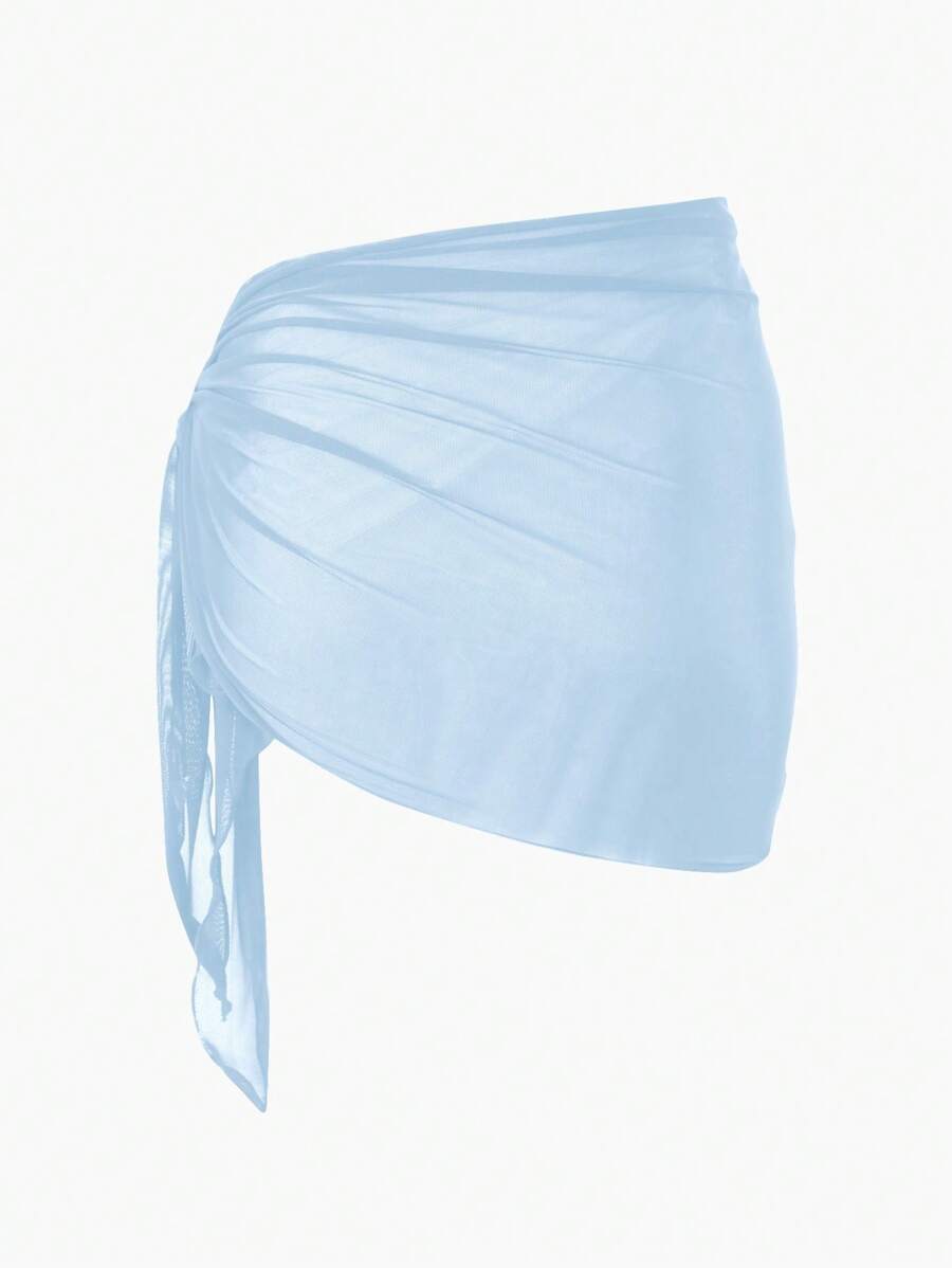 Coastal Sheer Sarong Etek – Bağlamalı Plaj Cover-Up