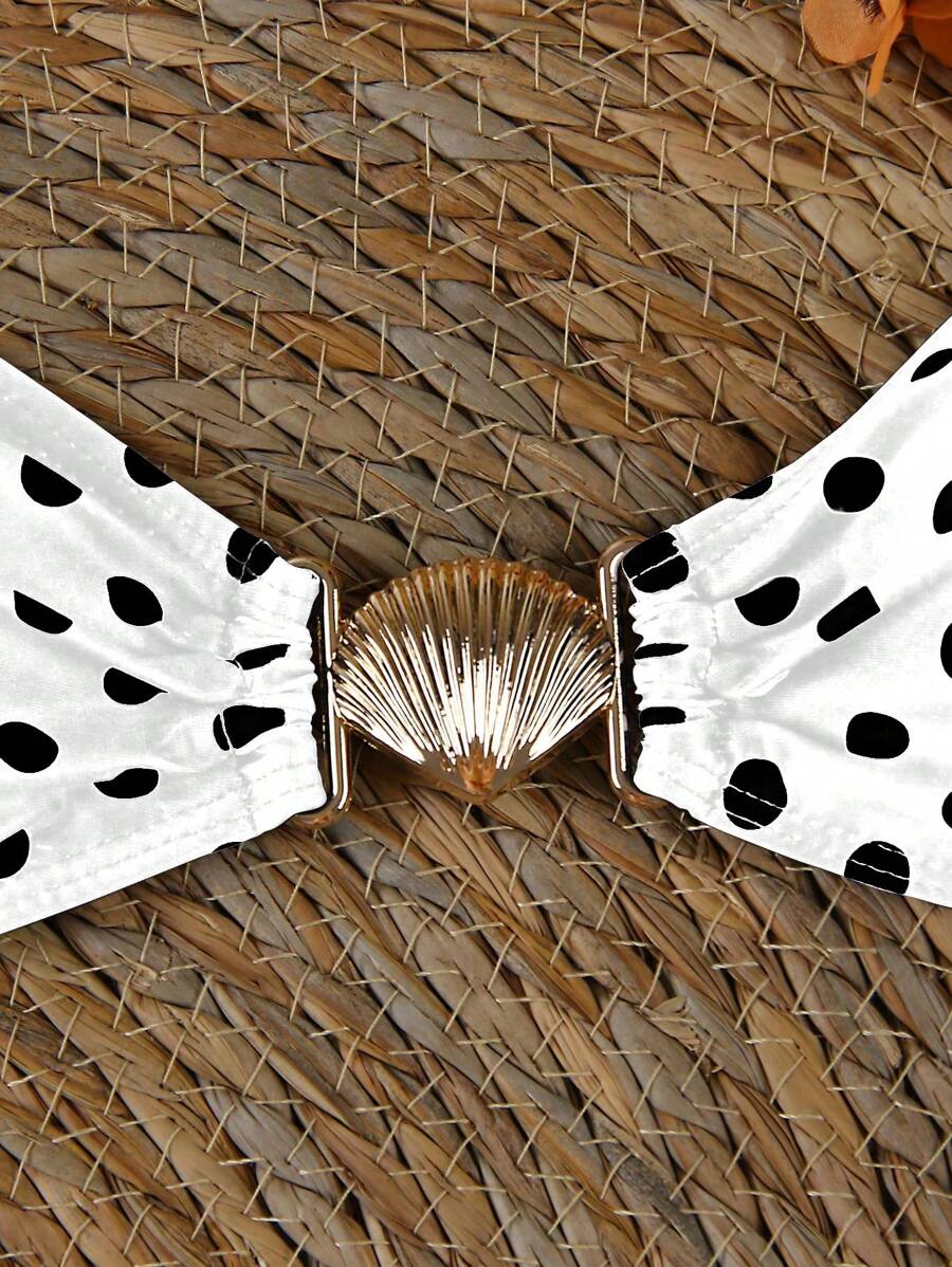 Polka Dot Sheer Maxi Pareo – Yırtmaçlı Plaj Cover-Up Etek