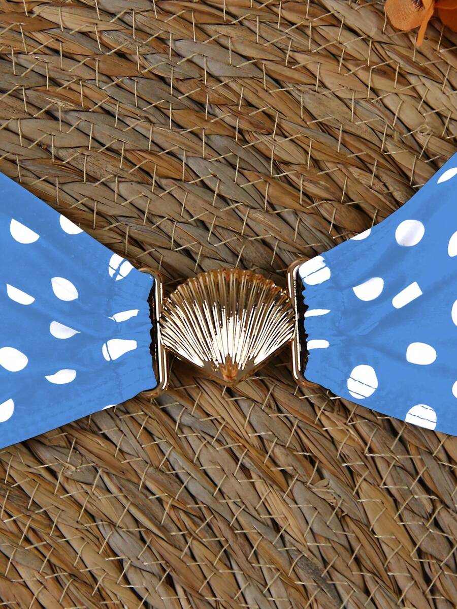 Polka Dot Sheer Maxi Pareo – Yırtmaçlı Plaj Cover-Up Etek