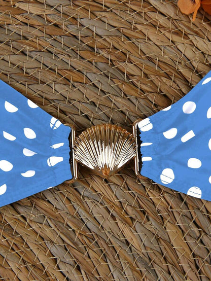 Polka Dot Sheer Maxi Pareo – Yırtmaçlı Plaj Cover-Up Etek