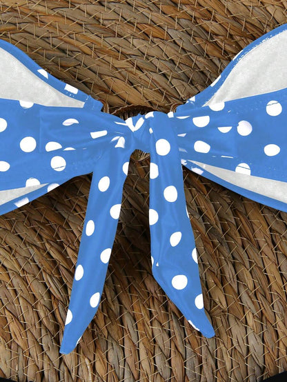 Polka Dot Sheer Maxi Pareo – Yırtmaçlı Plaj Cover-Up Etek