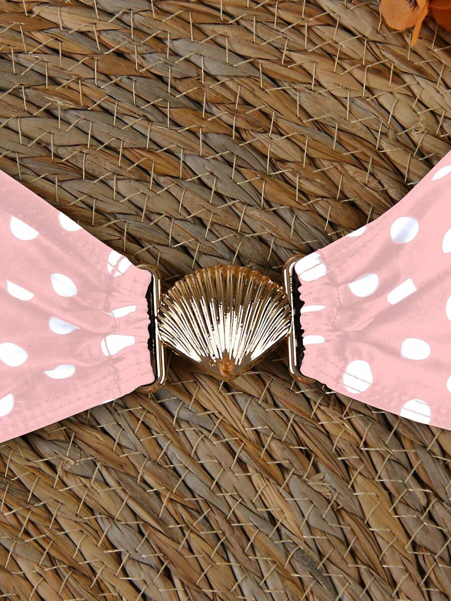 Polka Dot Sheer Maxi Pareo – Yırtmaçlı Plaj Cover-Up Etek