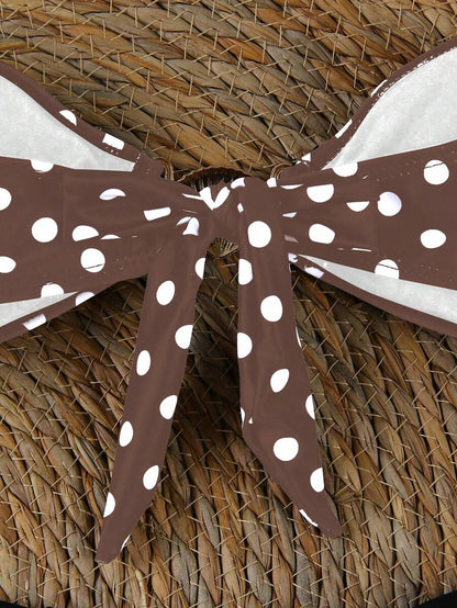 Polka Dot Sheer Maxi Pareo – Yırtmaçlı Plaj Cover-Up Etek