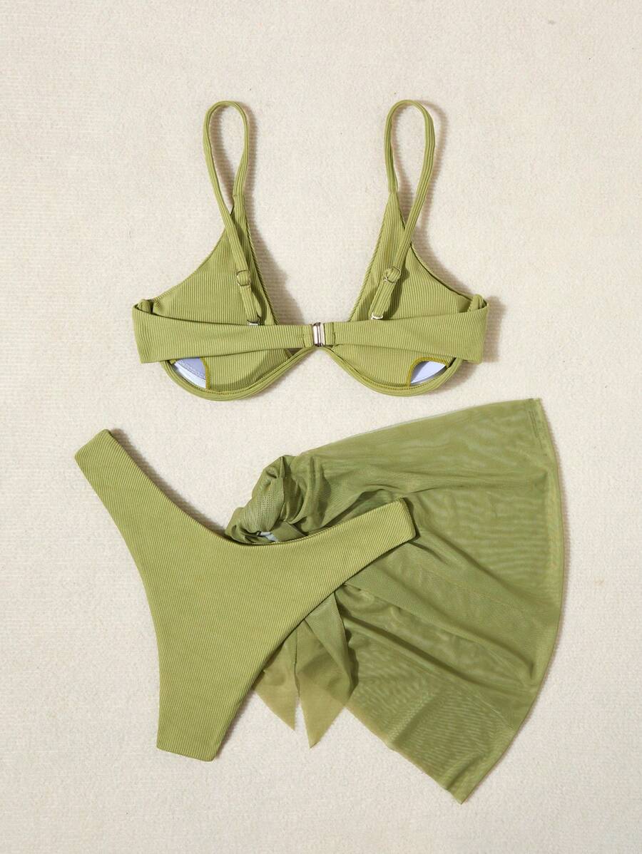 Swim Basics 3 Parça Set Düz Renk