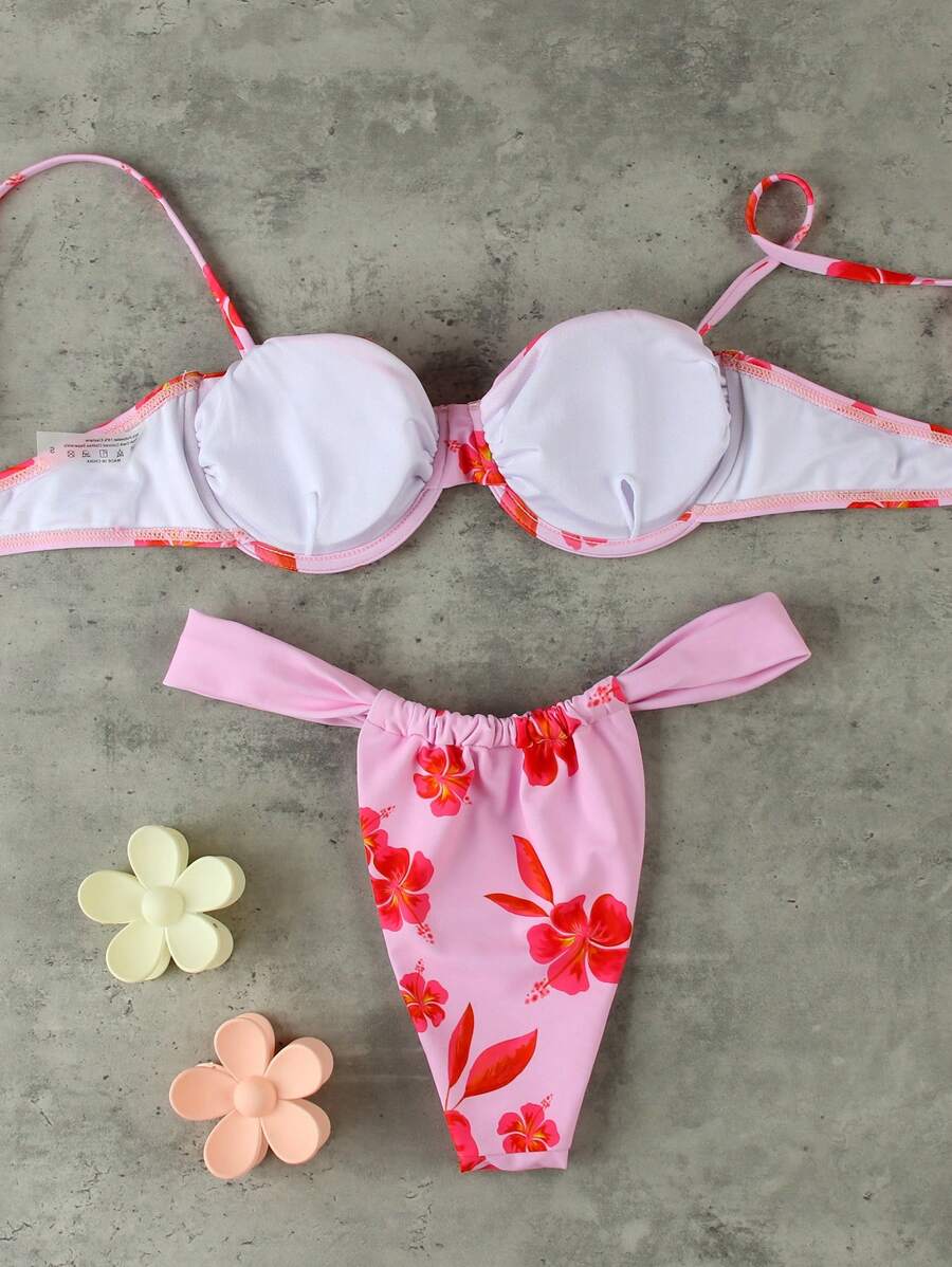 Çiçek Desenli Bikini