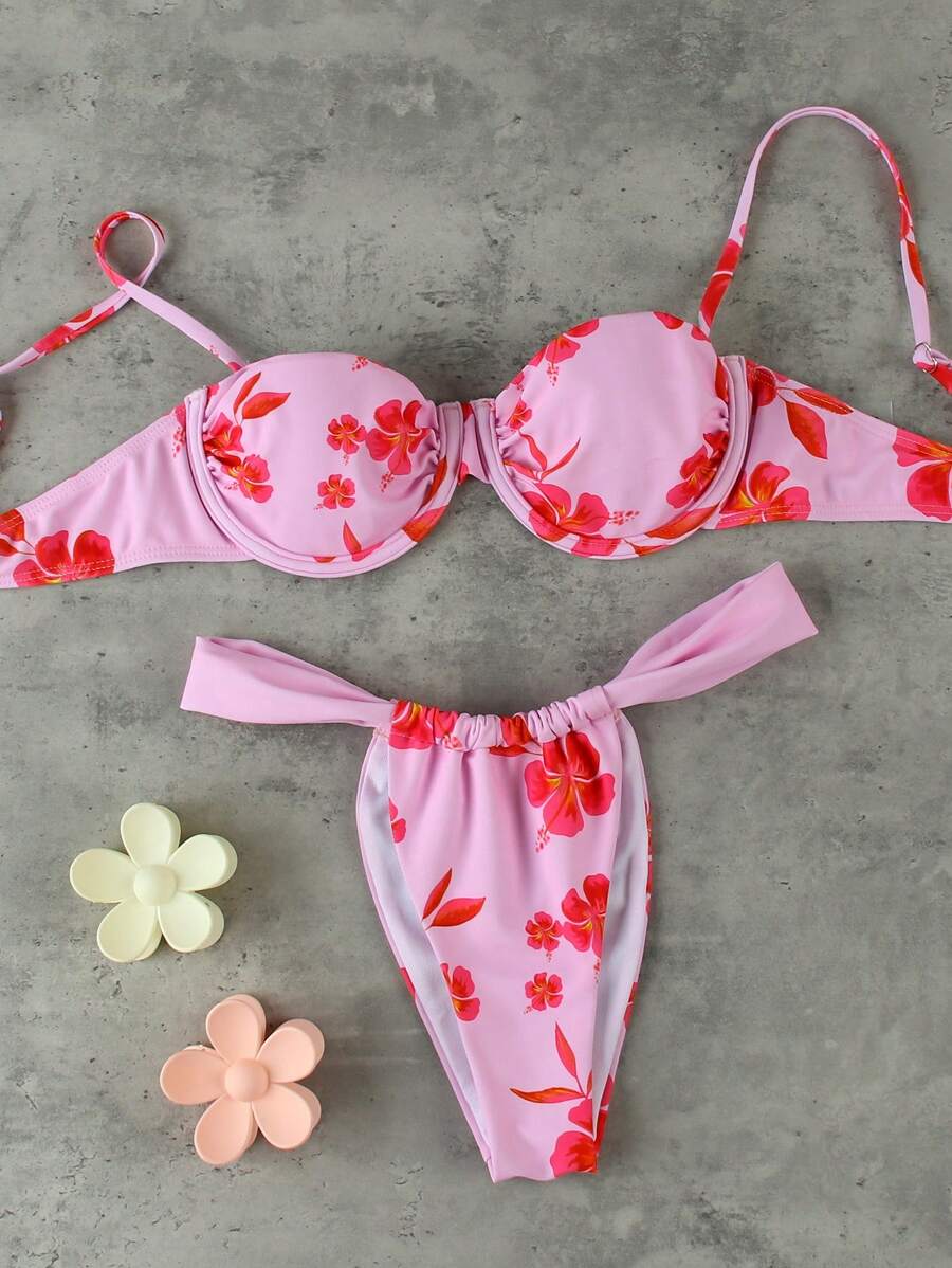Çiçek Desenli Bikini