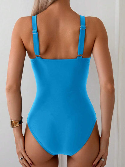 Classic Wrap Swimsuit – Drapeli Tek Parça Mayo