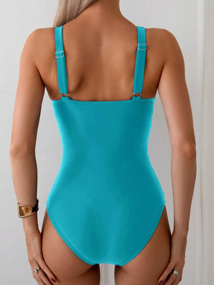 Classic Wrap Swimsuit – Drapeli Tek Parça Mayo