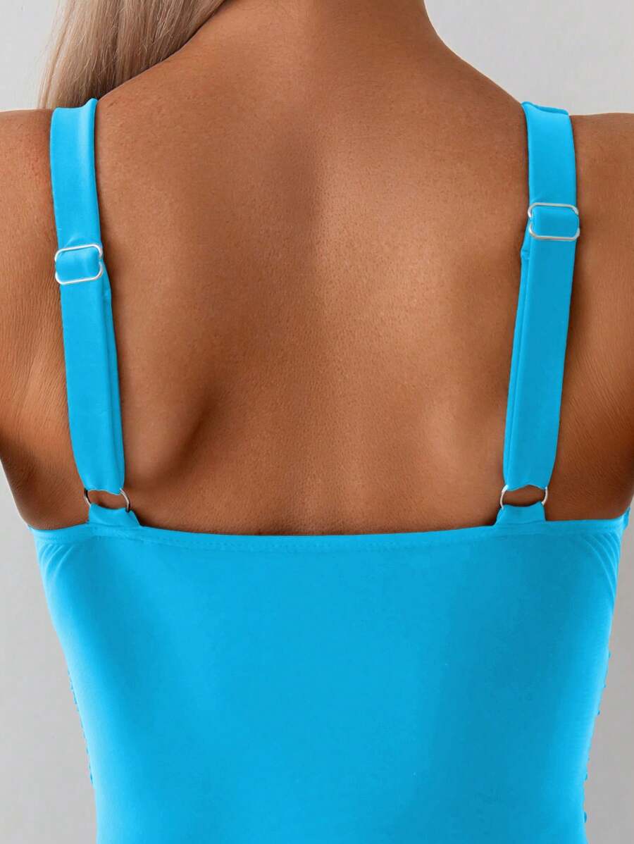 Classic Wrap Swimsuit – Drapeli Tek Parça Mayo