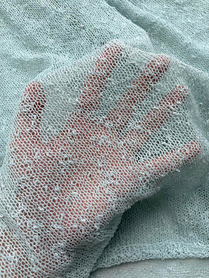 Transparan Zarif Uzun Kollu Beachwear Plaj Elbisesi