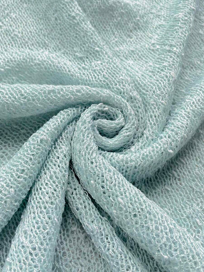 Transparan Zarif Uzun Kollu Beachwear Plaj Elbisesi