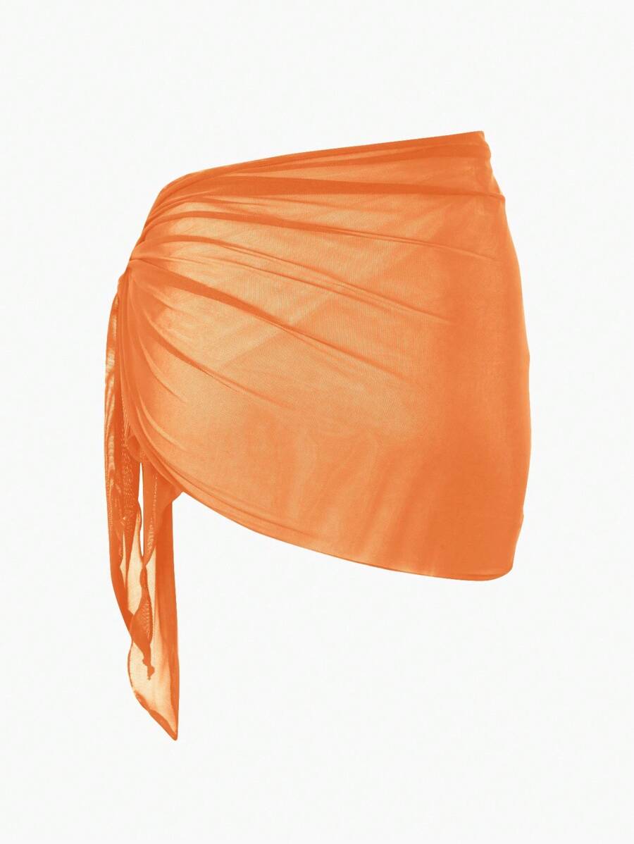 Coastal Sheer Sarong Etek – Bağlamalı Plaj Cover-Up