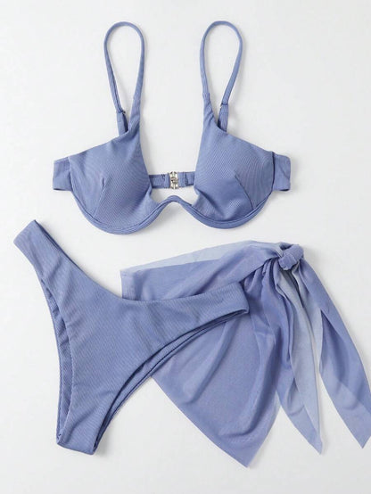 Swim Basics 3 Parça Set Düz Renk