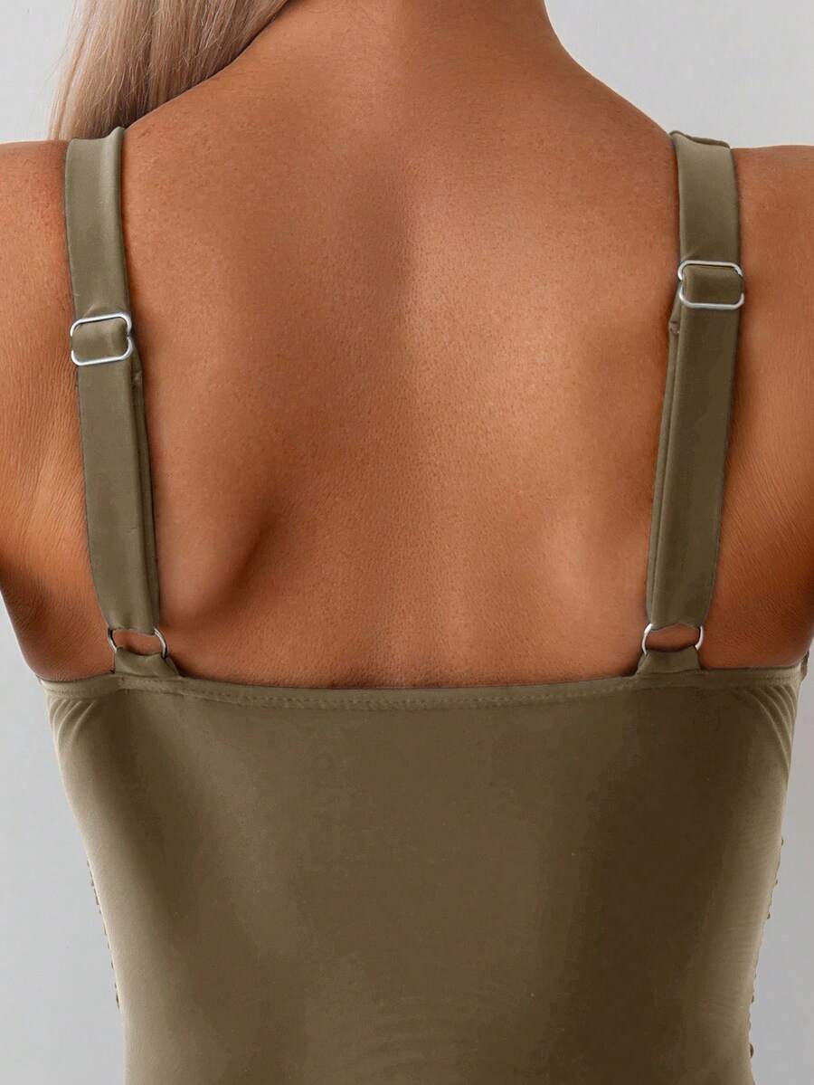 Classic Wrap Swimsuit – Drapeli Tek Parça Mayo